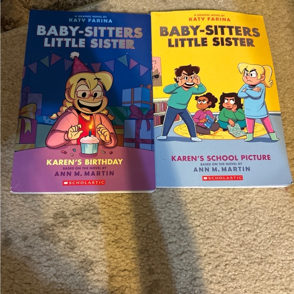 Scholastic Baby-Sitters Little Sister Graphic Novels - Purple and Yellow Covers